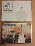 België Herdenkingskaart en Blokken Koningin Paola, Postzegels en Munten, Postzegels | Europa | België, Met stempel, Koninklijk huis