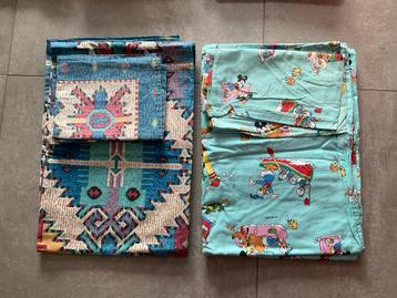 Overtrek + sloop + hoeslaken persoon flanel en katoen beschikbaar voor biedingen