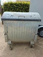 Poubelle conteneur Basculante 1100 L acier galvanisé, Ophalen of Verzenden, Gebruikt