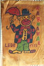 Oude carnaval wimpel 1975 van Lede -Oude carnaval wimpel, Ophalen of Verzenden, Gebruikt