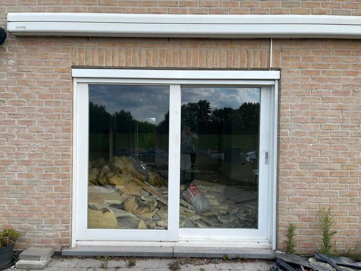 Ramen en deuren wit PVC, Doe-het-zelf en Bouw, Raamkozijnen en Schuifdeuren, Gebruikt, Kunststof, Ophalen