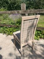 6 eiken stoelen, burberry motief, Huis en Inrichting, Ophalen, Zo goed als nieuw