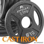 Ensemble de plaques de musculation en fonte Amonax 4 x 2,5 k, Sports & Fitness, Envoi, Neuf, Plaques d'haltères