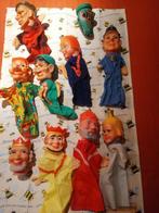 Lot de 10 anciennes tetes de marionnettes + habits - 3euros/, Enlèvement ou Envoi