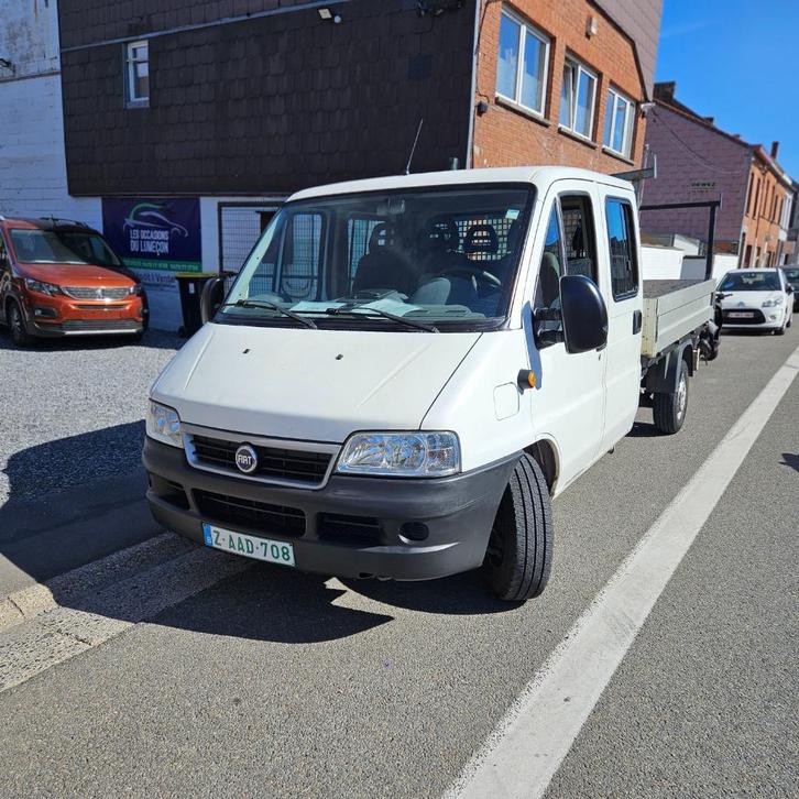 Fiat ducato 2.8jtd 150000km 7 places utilitaire plateau, Auto's, Fiat, Bedrijf, Ducato, Diesel, Euro 3, Overige carrosserie, 4 deurs