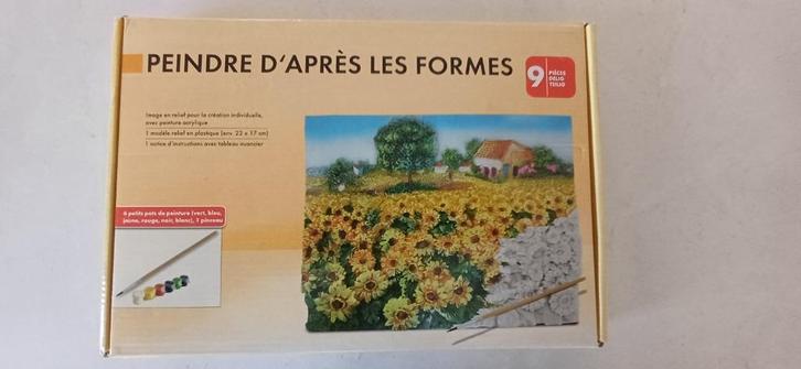 Hobby 3D/reliëf schilderlandschap, Hobby en Vrije tijd, Schilderen, Zo goed als nieuw, Acrylverf, Ophalen