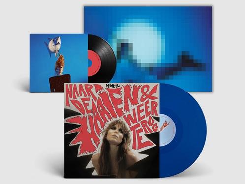 Vinyl LP+7" MEROL Naar De Haaien Weer Terug GESIGNEERD BLAUW, CD & DVD, Vinyles | Néerlandophone, Neuf, dans son emballage, Pop