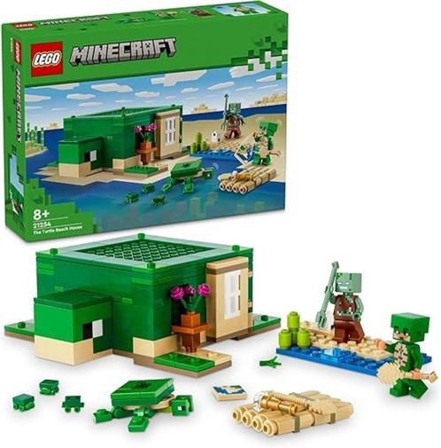 LEGO Minecraft | Schildpad strandhuis | Nieuw, Kinderen en Baby's, Speelgoed | Duplo en Lego, Nieuw, Lego, Complete set, Verzenden