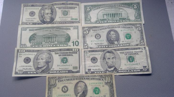 USA dollars BILJETTEN EN MUNTEN, Postzegels en Munten, Bankbiljetten | Amerika, Los biljet, Midden-Amerika, Ophalen