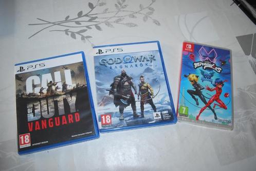 2 games voor P.S 5 en 1 game voor SWITCH, Games en Spelcomputers, Games | Sony PlayStation 5, Nieuw, Ophalen of Verzenden