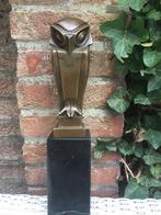 bronzen statue uil uilen art beeld, Ophalen of Verzenden