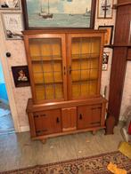Mooie eiken vitrinekast / boekenkast– jaren 30/40, Antiek en Kunst, Ophalen