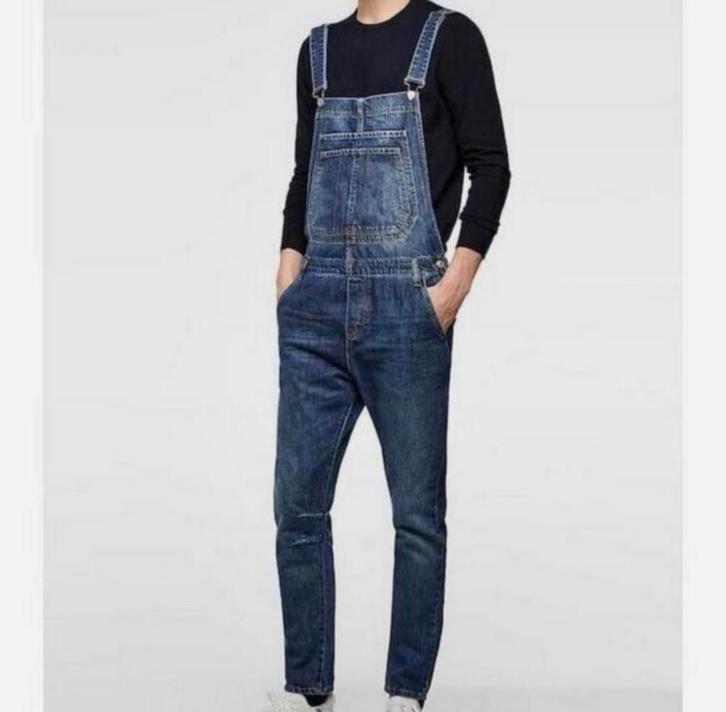 Salopette en jean Zara pour homme, taille M, bleu, Vêtements | Hommes, Jeans, Comme neuf, W32 (confection 46) ou plus petit, Bleu