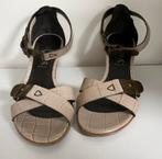Beige/grijs scapa sandalen met hakken  maat 35, Kleding | Dames, Schoenen, Ophalen, Beige, Sandalen of Muiltjes, Zo goed als nieuw