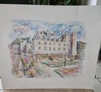 Le Château De Villandry aquarelle Imprimée de artiste legai, Enlèvement