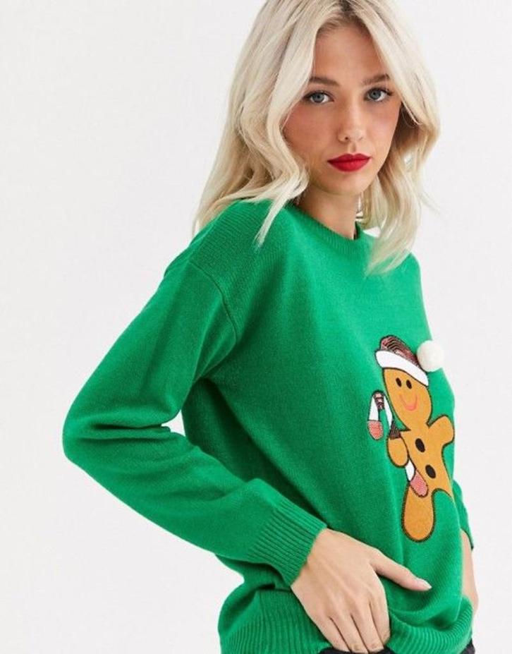 Groene kersttrui van Brave Soul - Maat small, Kleding | Dames, Truien en Vesten, Groen, Verzenden