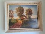 Schilderij boerderij, Antiek en Kunst, Ophalen
