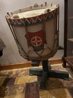 Ancien tambour ancien avec support, Enlèvement, Utilisé, Tambour