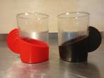 Zeer zeldzaam vintage duo van thee- of koffieglas Space Age, Verzamelen, Ophalen