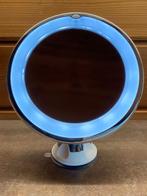 Make-Up spiegel met LED verlichting, Huis en Inrichting, Woonaccessoires | Spiegels, Ophalen, Zo goed als nieuw, Rond
