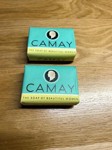 WWII --  2 savons "Camay" originaux état neuf de stock 