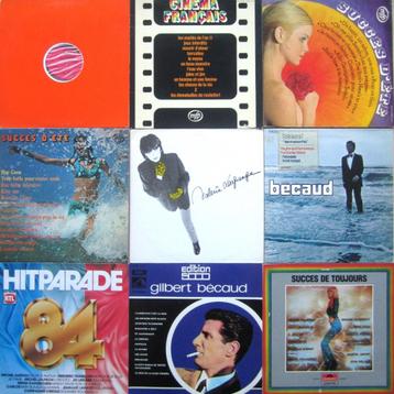 Lot van 9  FRANSE MUZIEK vocal/pop/film vinyl lp's beschikbaar voor biedingen