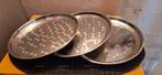 4 ronde plateaus, Ophalen, Gebruikt, Inox