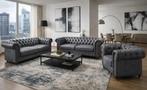 Ensemble de 3+2+1 Canapés Chesterfield Neufs sous emballage, Huis en Inrichting, Zetels | Zetels, Minder dan 75 cm, Hout, Ophalen of Verzenden