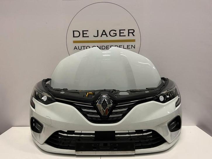 RENAULT CLIO 5 VOORKOP BUMPER MOTORKAP KOPLAMPEN 2019-, Auto-onderdelen, Carrosserie, Motorkap, Renault, Voor, Gebruikt