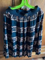 Belle jupe plissée avec bande élastique.42/44, Comme neuf, Noir, Taille 42/44 (L), Enlèvement ou Envoi