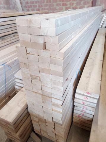 TE KOOP! Balkjes/regels/SLS/CLS (€2,5/m): 46x96x3,6 en 4,2m, Doe-het-zelf en Bouw, Hout en Planken, Ophalen, 25 tot 50 mm, Grenen
