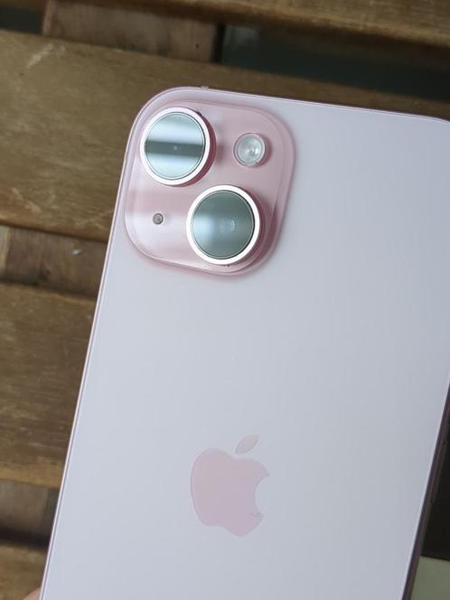 iPhone 15 128GB Roze, geen kras op, Telecommunicatie, Mobiele telefoons | Apple iPhone, Nieuw, 128 GB, Zonder simlock, iPhone 15