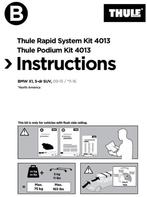Thule barres de toit Bmw X1 - 4013, Auto diversen, Dakdragers, Ophalen, Gebruikt