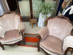 Oude salon Louis quinze en fluweel, Antiek en Kunst, Ophalen of Verzenden