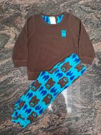 Mt 86-92 Bruin blauwe winterpyama beren, Kinderen en Baby's, Babykleding | Maat 86, Overhemdje of Bloesje, Gebruikt, Ophalen of Verzenden