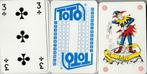 Volledig kaartspel 52 kaarten + 2 jokers  TOTO, Toto, Trois ou quatre joueurs, Enlèvement ou Envoi, Neuf