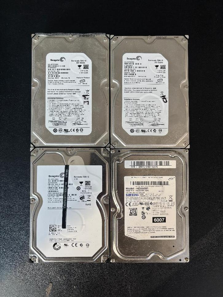 Disques durs 3.5" à la pièce ou par lot, Computers en Software, Harde schijven, Gebruikt, Desktop, Intern, HDD, SATA, Ophalen of Verzenden