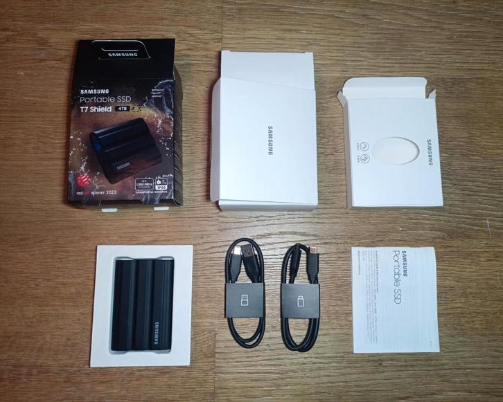 Samsung T7 Shield 4 TB SSD portable externe (avec garantie), Informatique & Logiciels, Disques durs, Comme neuf, Laptop, Externe