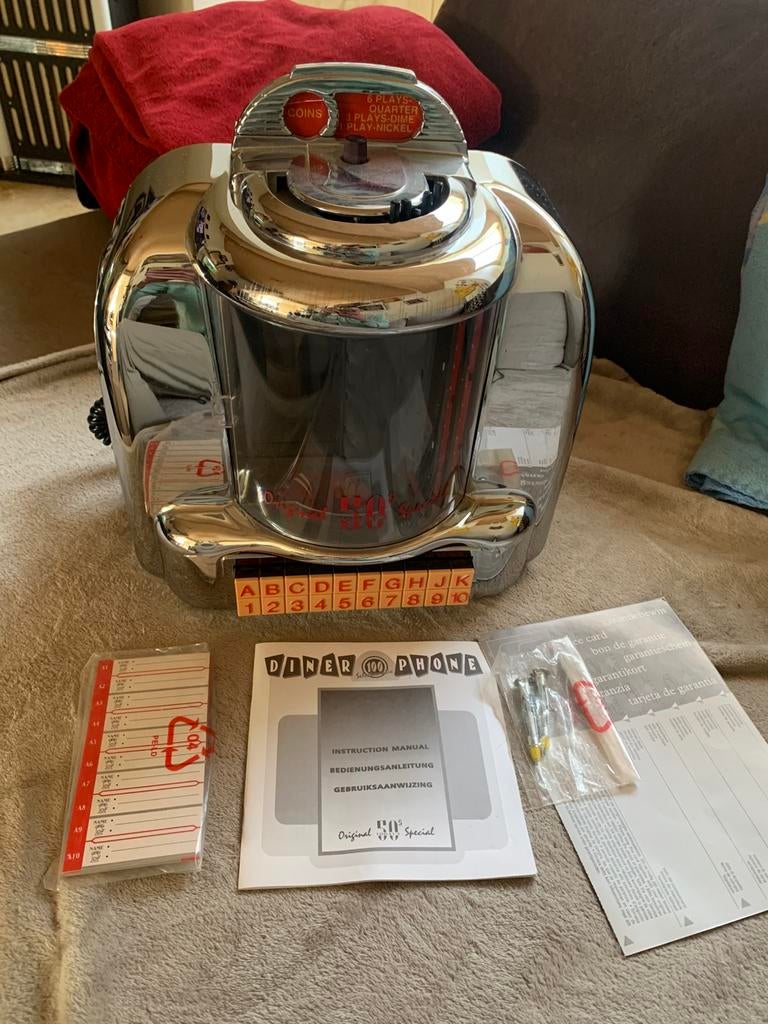 Dinner phone jukebox, Enlèvement, Comme neuf