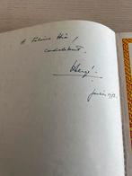 Originele handtekening Hergé 1973, Enlèvement ou Envoi, Tintin, Utilisé, Livre ou Jeu