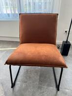 Fauteuil cognac, Huis en Inrichting, Ophalen, Zo goed als nieuw