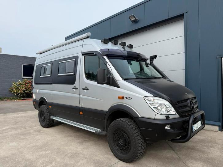 Mercedes Sprinter Camper 4X4, Caravans en Kamperen, Mobilhomes, Bedrijf, tot en met 2, Half-integraal, Mercedes-Benz, Mercedes