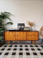 Vintage midcentury dressoir | platenspeler meubel | kast, Avec tiroir(s), 25 à 50 cm, Vintage midcentury, 100 à 150 cm