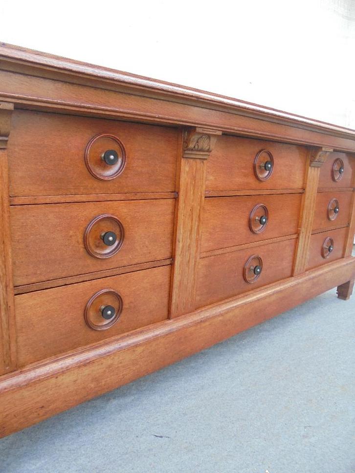 Belle commode de comptoir ancienne, armoire de magasin, Antiquités & Art, Antiquités | Accessoires de maison, Enlèvement ou Envoi