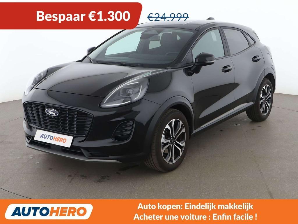 Ford Puma 1.0 EcoBoost Mild-Hybrid Titanium (bj 2025), Auto's, Stof, USB, Zwart, 5 zetels