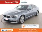 BMW 5 Serie 520 520i Luxury Line (automatique), Autos, BMW, Cuir, Argent ou Gris, Noir, Automatique