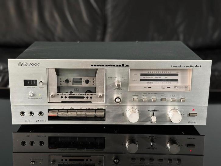 MARANTZ SD4000 3head 2speed entièrement révisé. Superbe son., TV, Hi-fi & Vidéo, Decks cassettes, Simple, Marantz, High speed dubbing