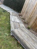 steenschotten   azobe af te halen 140  breed, Doe-het-zelf en Bouw, Ophalen, Gebruikt