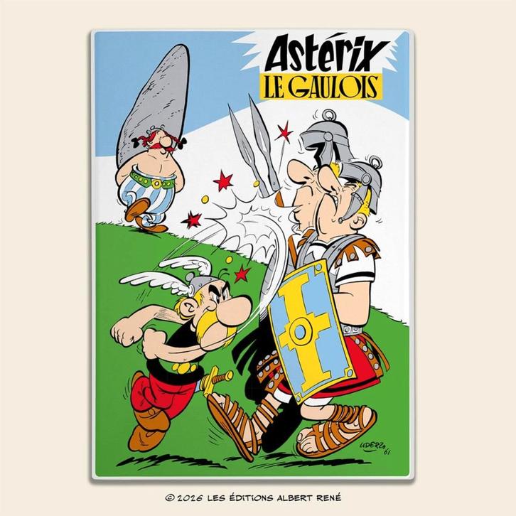 Plaque émaillée Astérix le Gaulois 2026, Collections, Personnages de BD, Neuf, Autres types, Astérix et Obélix, Enlèvement