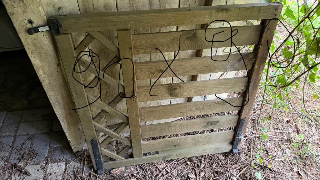 Poortje, Tuin en Terras, Ophalen, Zo goed als nieuw, Hout, Overige typen